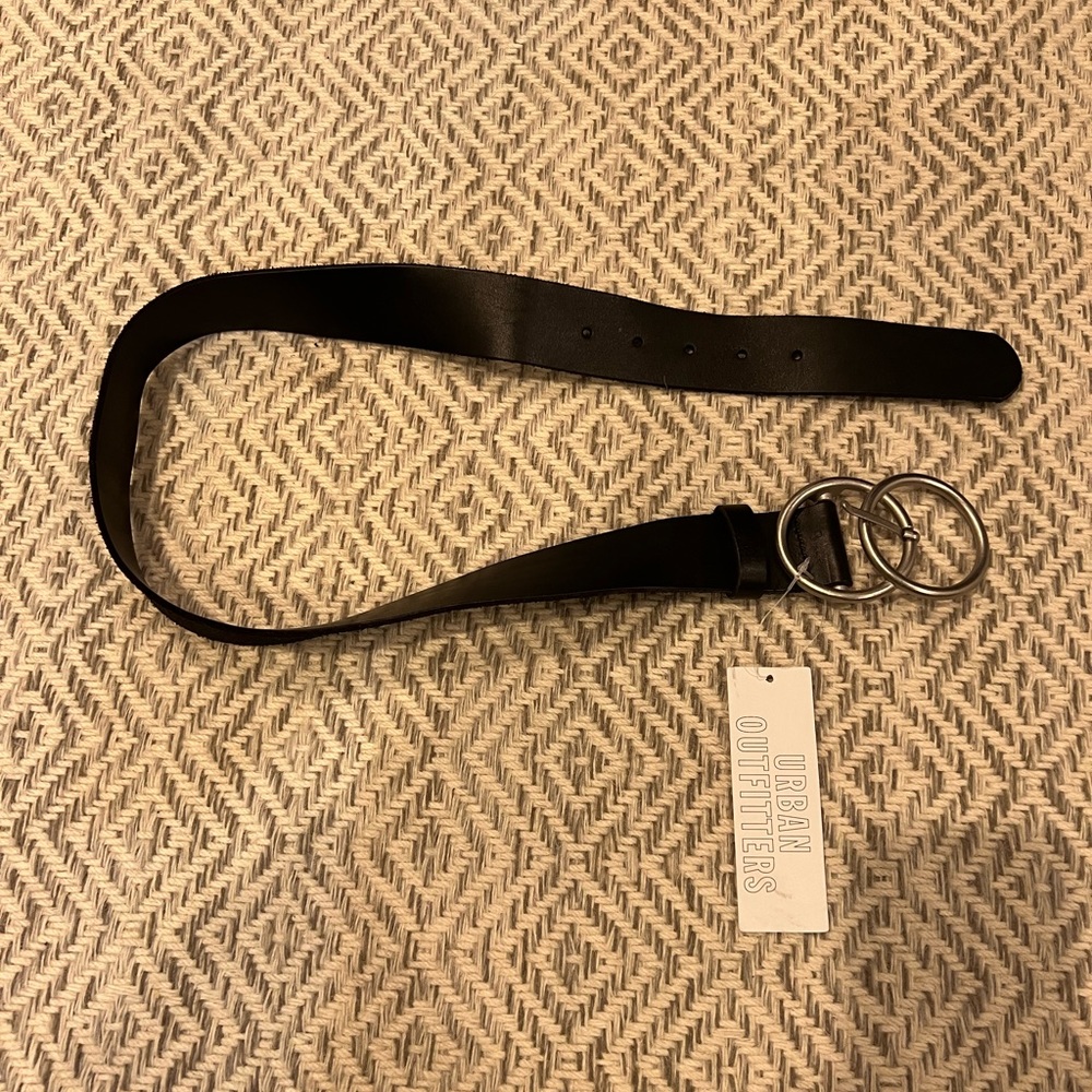 Urban Outfitters Black Leather Belt NEW